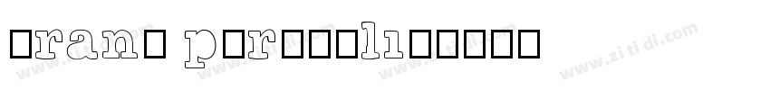 Brand portfolio字体转换